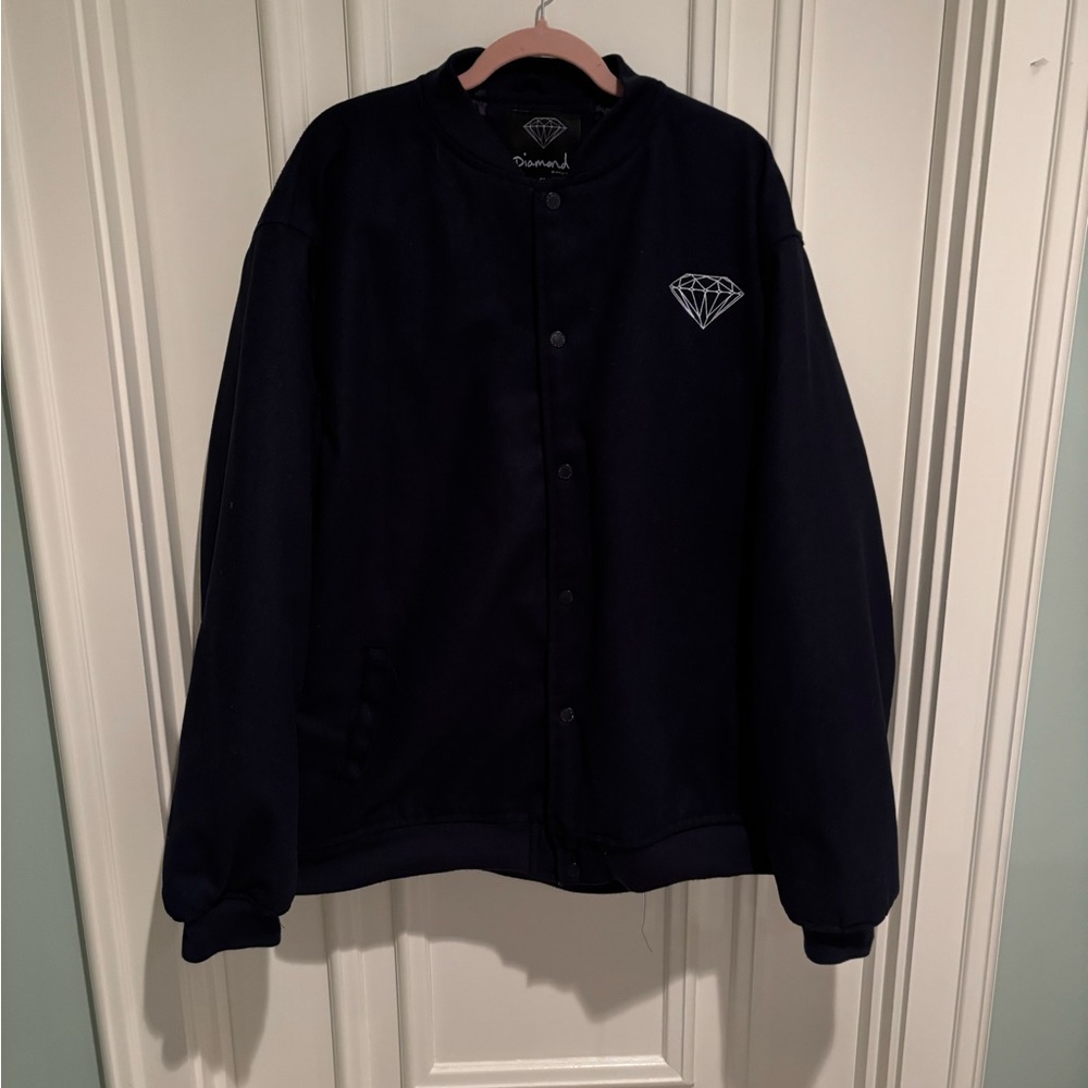 Diamond Supply Co. Navy Varsity Jacket